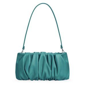 Staud Bean Bag Staud Leather Shoulder Bag - Turquoise/ Green / Coastal
